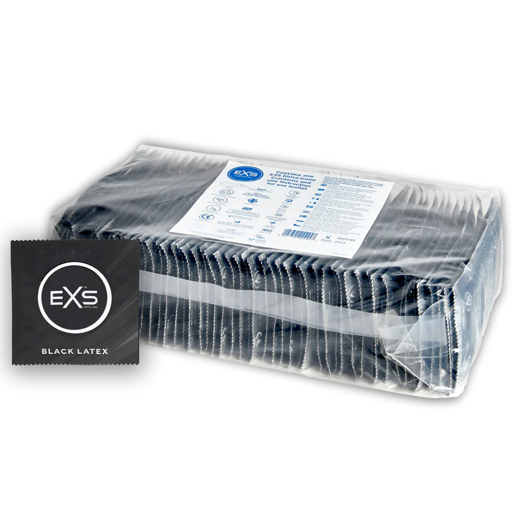 EXS Black Latex Condoms - Image 6